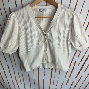 Petite Studio NYC Women's 100% Cotton Cropped Sweater